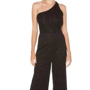Laundry By Shelli Segal One Shoulder Lace Jumpsuit